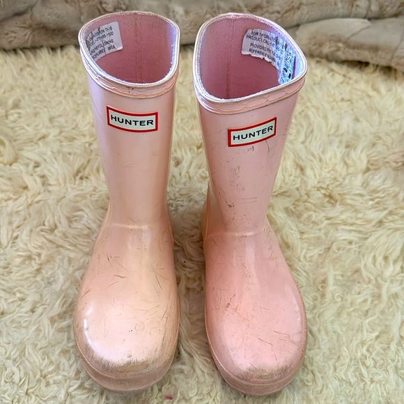 Hunter boots- used condition Sz 13 girl - Picture 1 of 7